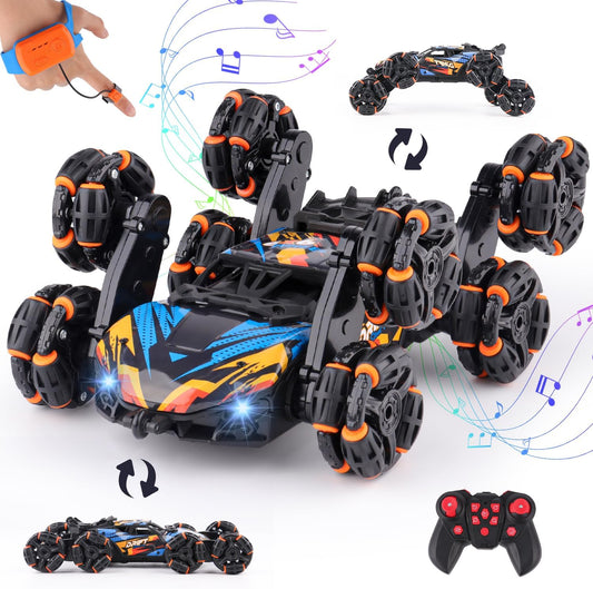 Cool 8 Wheels Hand Controlled rc Stunt Car Toys